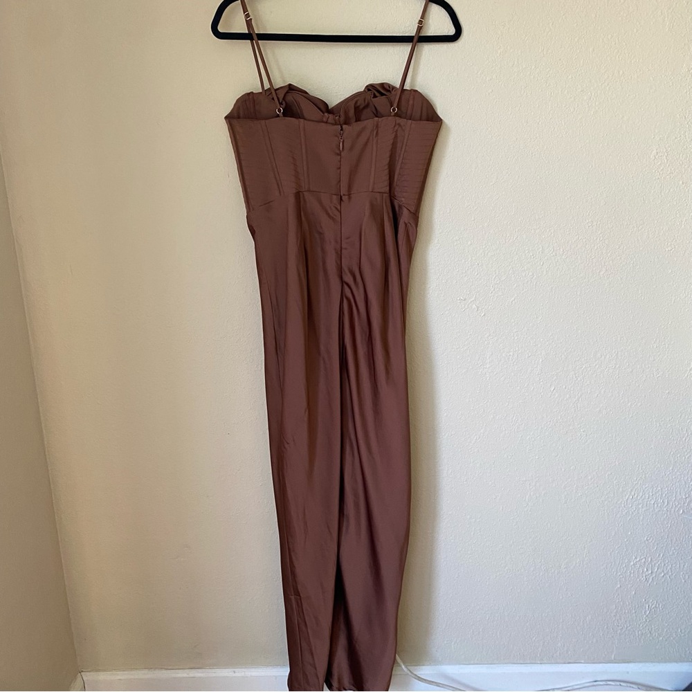 House of CB Charmaine Corset Dress‎ in Chocolate brown size XL NWOT - Picture 6 of 9